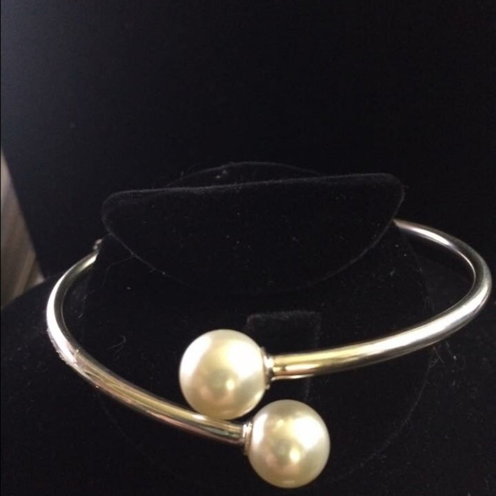 Sterling Silver and Vintage Pearl Bracelet